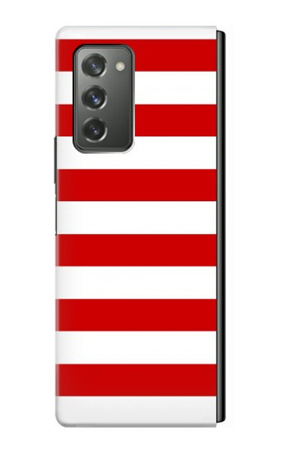 S2364 Red and White Striped Case For Samsung Galaxy Z Fold2 5G