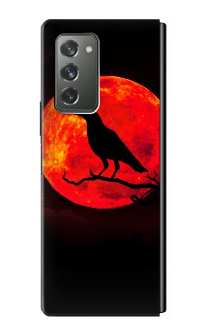 S3328 Crow Red Moon Case For Samsung Galaxy Z Fold2 5G