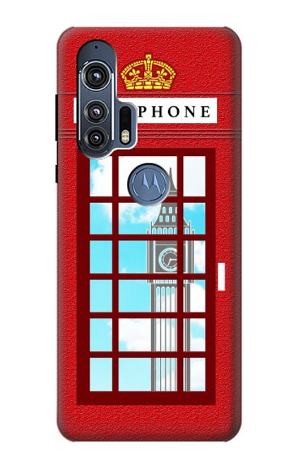 S2059 England British Telephone Box Minimalist Case For Motorola Edge+