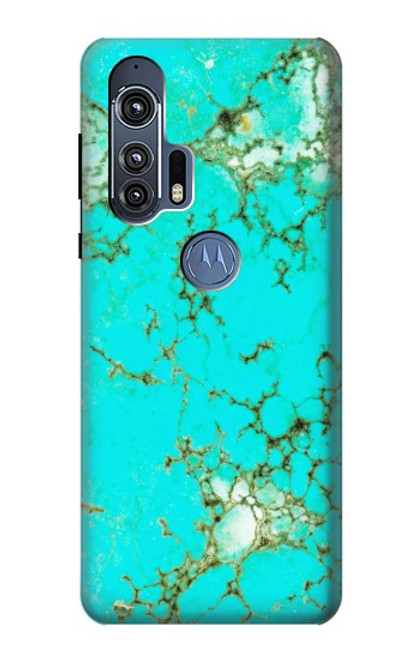 S2377 Turquoise Gemstone Texture Graphic Printed Case For Motorola Edge+