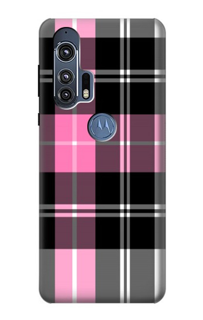 S3091 Pink Plaid Pattern Case For Motorola Edge+