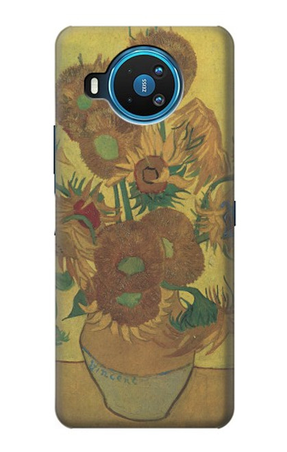 S0214 Van Gogh Vase Fifteen Sunflowers Case For Nokia 8.3 5G