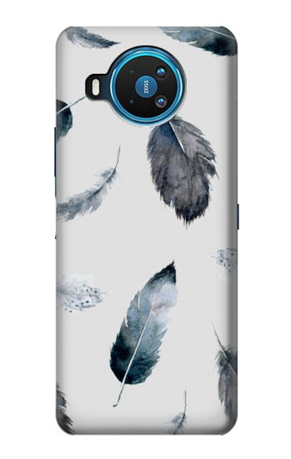 S3085 Feather Paint Pattern Case For Nokia 8.3 5G
