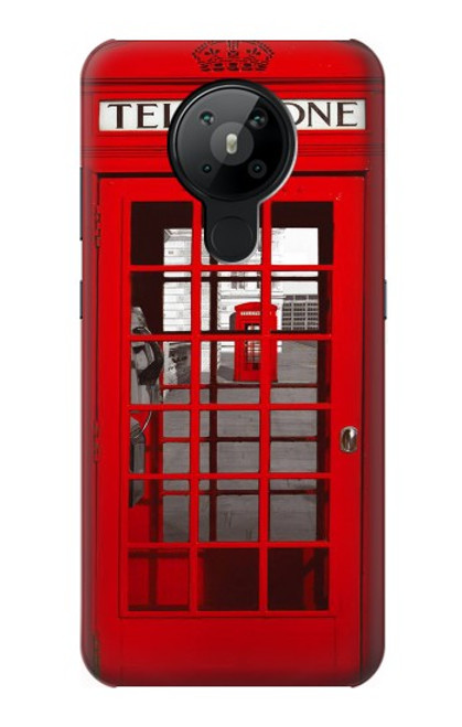S0058 British Red Telephone Box Case For Nokia 5.3