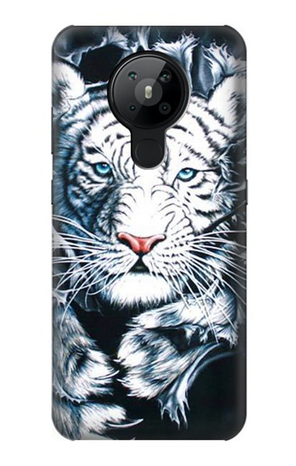 S0265 White Tiger Case For Nokia 5.3