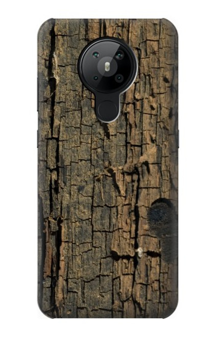 S0598 Wood Graphic Printed Case For Nokia 5.3