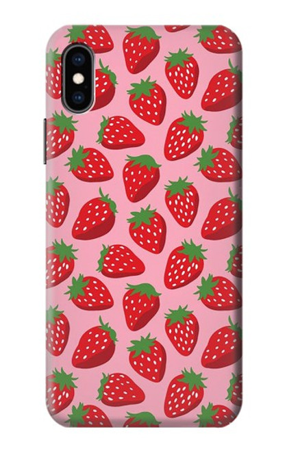 S3719 Strawberry Pattern Case For iPhone X, iPhone XS