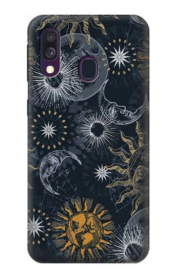 S3702 Moon and Sun Case For Samsung Galaxy A40