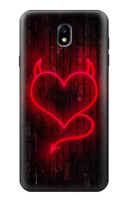 S3682 Devil Heart Case For Samsung Galaxy J7 (2018), J7 Aero, J7 Top, J7 Aura, J7 Crown, J7 Refine, J7 Eon, J7 V 2nd Gen, J7 Star