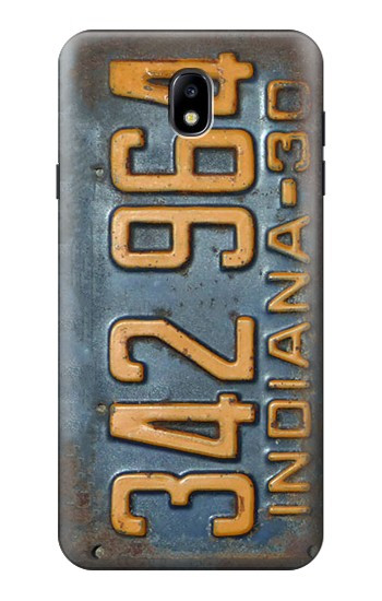 S3750 Vintage Vehicle Registration Plate Case For Samsung Galaxy J7 (2018), J7 Aero, J7 Top, J7 Aura, J7 Crown, J7 Refine, J7 Eon, J7 V 2nd Gen, J7 Star