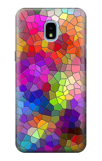 S3677 Colorful Brick Mosaics Case For Samsung Galaxy J3 (2018), J3 Star, J3 V 3rd Gen, J3 Orbit, J3 Achieve, Express Prime 3, Amp Prime 3