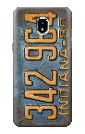 S3750 Vintage Vehicle Registration Plate Case For Samsung Galaxy J3 (2018), J3 Star, J3 V 3rd Gen, J3 Orbit, J3 Achieve, Express Prime 3, Amp Prime 3
