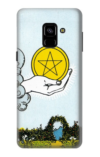 S3722 Tarot Card Ace of Pentacles Coins Case For Samsung Galaxy A8 (2018)