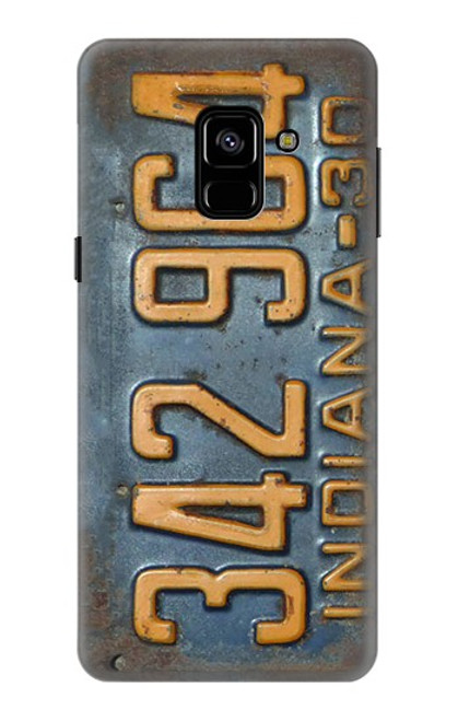 S3750 Vintage Vehicle Registration Plate Case For Samsung Galaxy A8 (2018)