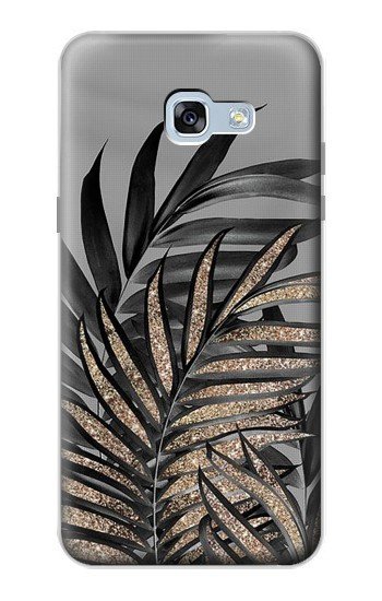 S3692 Gray Black Palm Leaves Case For Samsung Galaxy A5 (2017)