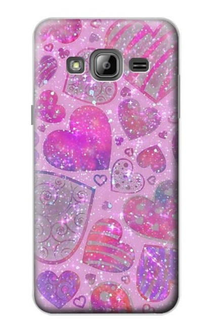 S3710 Pink Love Heart Case For Samsung Galaxy J3 (2016)