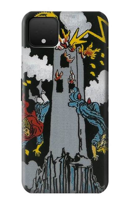 S3745 Tarot Card The Tower Case For Google Pixel 4