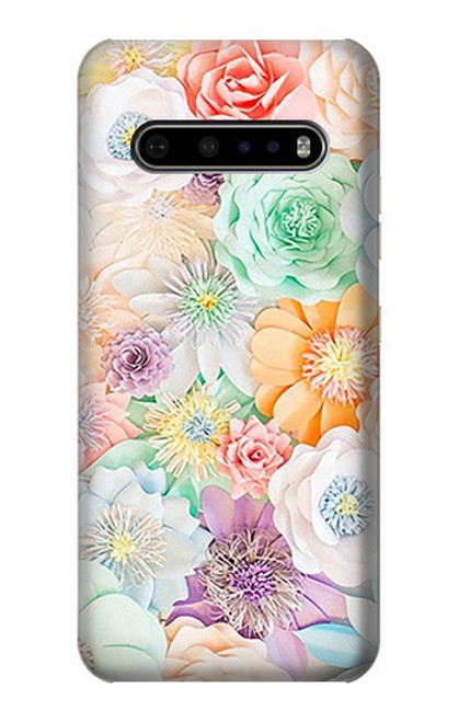 S3705 Pastel Floral Flower Case For LG V60 ThinQ 5G