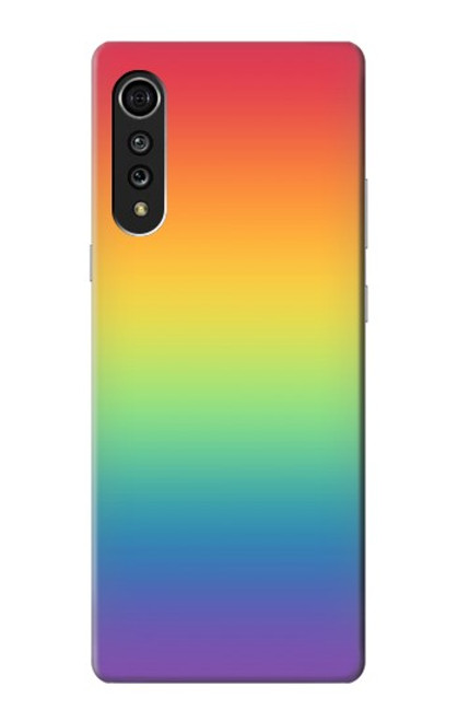 S3698 LGBT Gradient Pride Flag Case For LG Velvet