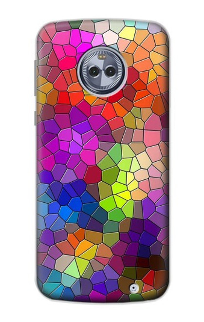 S3677 Colorful Brick Mosaics Case For Motorola Moto X4