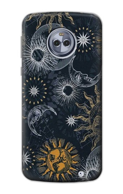S3702 Moon and Sun Case For Motorola Moto X4