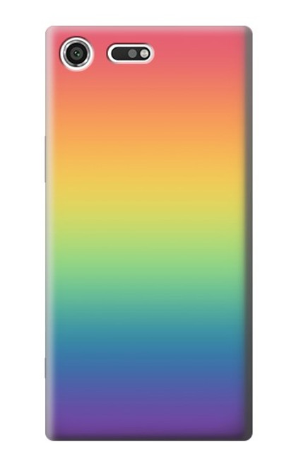 S3698 LGBT Gradient Pride Flag Case For Sony Xperia XZ Premium