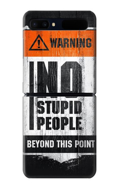 S3704 No Stupid People Case For Samsung Galaxy Z Flip 5G