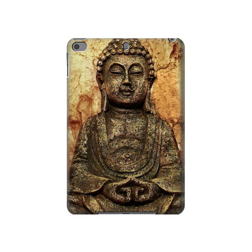 S0344 Buddha Rock Carving Hard Case For iPad mini 4, iPad mini 5, iPad mini 5 (2019)