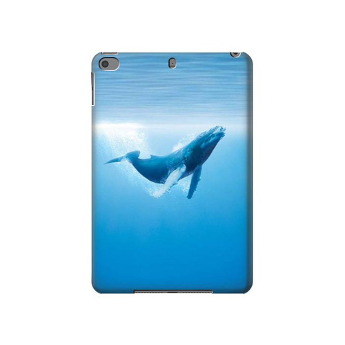 S0843 Blue Whale Hard Case For iPad mini 4, iPad mini 5, iPad mini 5 (2019)