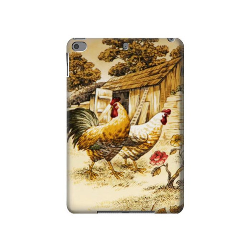 S2181 French Country Chicken Hard Case For iPad mini 4, iPad mini 5, iPad mini 5 (2019)