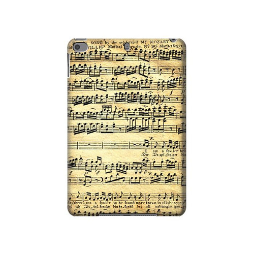 S2667 The Fowler Mozart Music Sheet Hard Case For iPad mini 4, iPad mini 5, iPad mini 5 (2019)