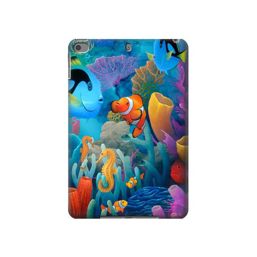 S3227 Underwater World Cartoon Hard Case For iPad mini 4, iPad mini 5, iPad mini 5 (2019)