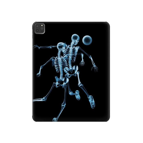 S1111 Soccer X-ray Hard Case For iPad Pro 11 (2021,2020,2018, 3rd, 2nd, 1st)