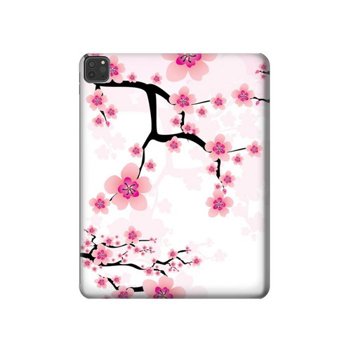 S2359 Plum Blossom Hard Case For iPad Pro 11 (2021,2020,2018, 3rd, 2nd, 1st)