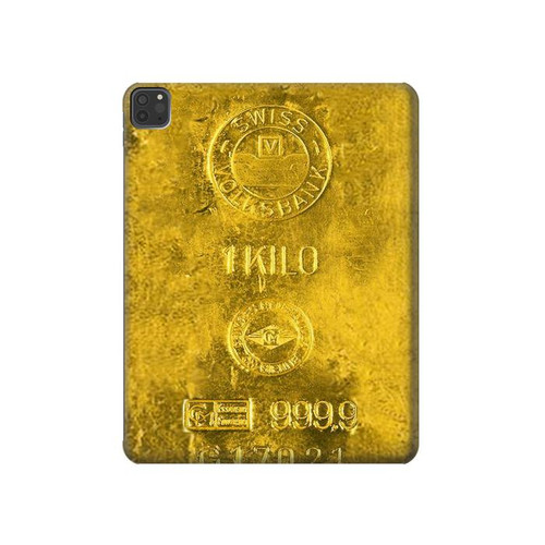 S2618 One Kilo Gold Bar Hard Case For iPad Pro 11 (2021,2020,2018, 3rd, 2nd, 1st)