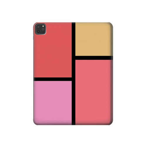 S2795 Cheek Palette Color Hard Case For iPad Pro 11 (2021,2020,2018, 3rd, 2nd, 1st)