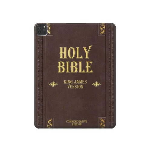 S2889 Holy Bible Cover King James Version Hard Case For iPad Pro 11 (2021,2020,2018, 3rd, 2nd, 1st)