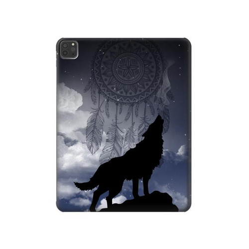 S3011 Dream Catcher Wolf Howling Hard Case For iPad Pro 11 (2021,2020,2018, 3rd, 2nd, 1st)