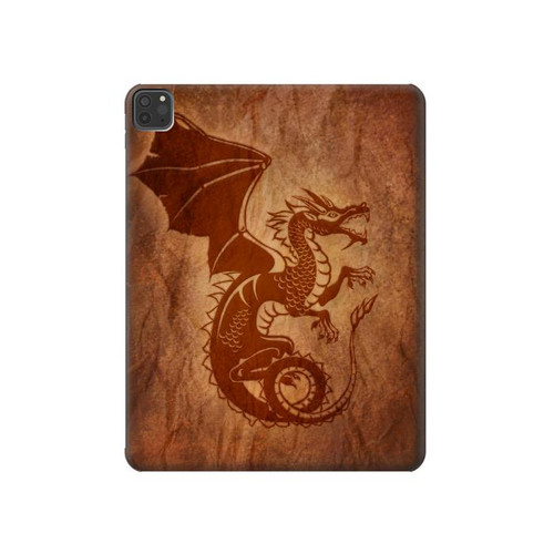 S3086 Red Dragon Tattoo Hard Case For iPad Pro 11 (2021,2020,2018, 3rd, 2nd, 1st)