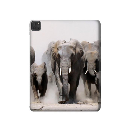 S3142 African Elephant Hard Case For iPad Pro 11 (2021,2020,2018, 3rd, 2nd, 1st)