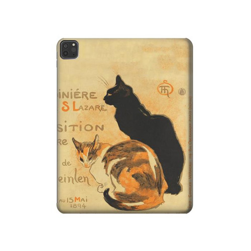 S3229 Vintage Cat Poster Hard Case For iPad Pro 11 (2021,2020,2018, 3rd, 2nd, 1st)