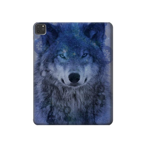 S3410 Wolf Dream Catcher Hard Case For iPad Pro 11 (2021,2020,2018, 3rd, 2nd, 1st)