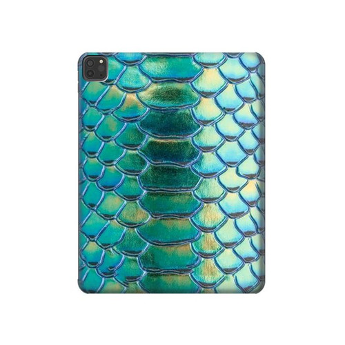 S3414 Green Snake Scale Graphic Print Hard Case For iPad Pro 11 (2021,2020,2018, 3rd, 2nd, 1st)