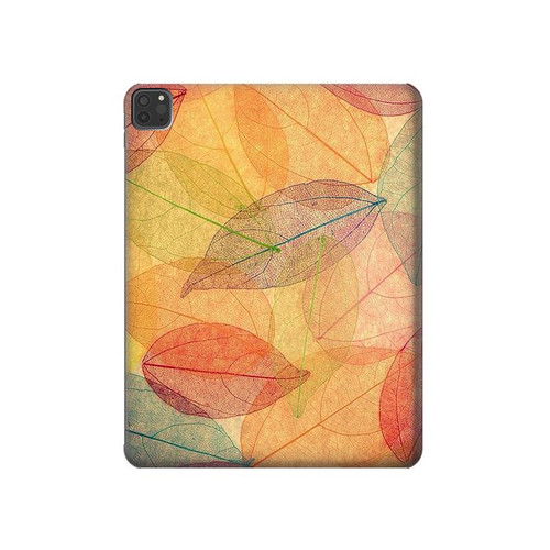 S3686 Fall Season Leaf Autumn Hard Case For iPad Pro 11 (2021,2020,2018, 3rd, 2nd, 1st)