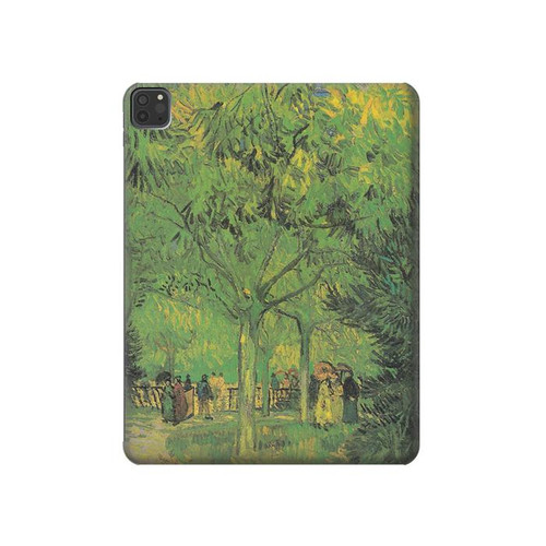 S3748 Van Gogh A Lane in a Public Garden Hard Case For iPad Pro 11 (2021,2020,2018, 3rd, 2nd, 1st)