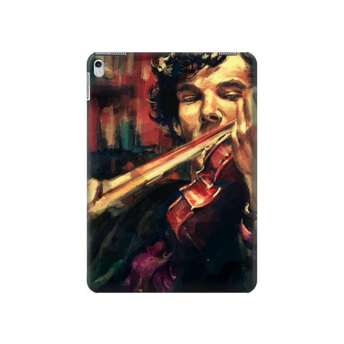 S0723 Violin Art Paint Hard Case For iPad Air 2, iPad 9.7 (2017,2018), iPad 6, iPad 5