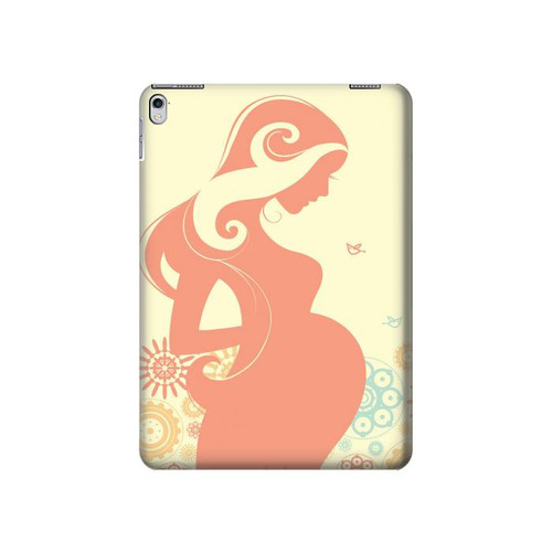 S0815 Pregnant Art Hard Case For iPad Air 2, iPad 9.7 (2017,2018), iPad 6, iPad 5