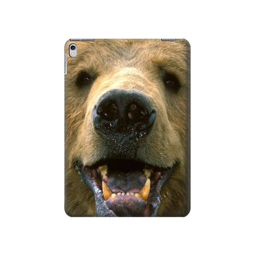 S0840 Grizzly Bear Face Hard Case For iPad 9.7 (2017,2018), iPad 6, iPad 5