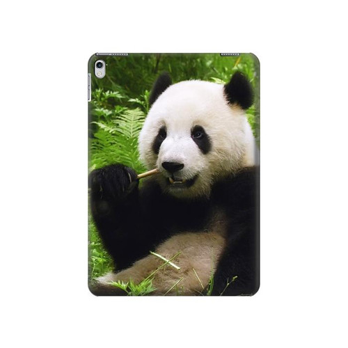 S1073 Panda Enjoy Eating Hard Case For iPad 9.7 (2017,2018), iPad 6, iPad 5