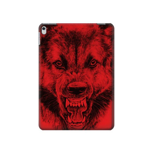 S1090 Red Wolf Hard Case For iPad Air 2, iPad 9.7 (2017,2018), iPad 6, iPad 5